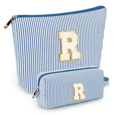 Imagem de Conjunto de bolsa de maquiagem mibasies Blue R para mulheres e meninas