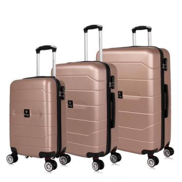Imagem de Kit de malas de viagem P/M/G Tokio Swiss Move, Rose