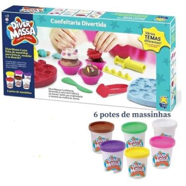 Imagem de Brinquedo Educativo Massinha Modelar Confeitaria Divertida - Divertoys