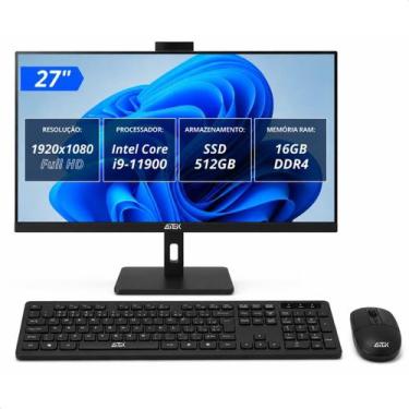 Imagem de Computador All in One 27 Polegadas Intel I9 11900, SSD 512GB 16GB RAM,