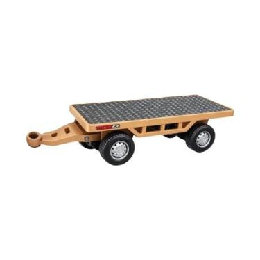 Imagem de Mini Escavadeira De Liga Metálica RC 1/64 Com Controle Remoto, Brinque
