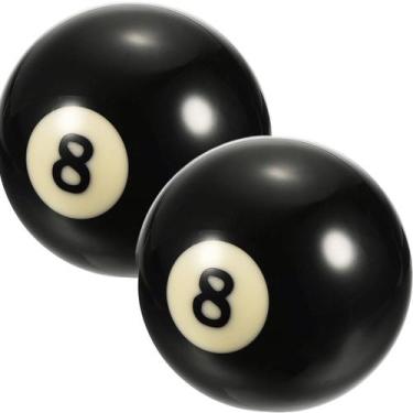 Imagem de Kit 4 Bolas Preta 8 Numerada Bilhar Sinuca Profissional 52mm - Gici Im