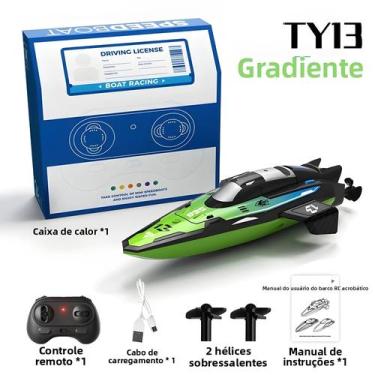 Imagem de Barco RC Mini Para Crianças, À Prova d'Água, Controle Remoto, Lancha D