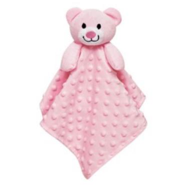 Imagem de Naninha Bebê Pelúcia Antialérgica Algodão Doce Buba, Rosa