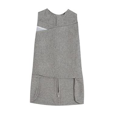 Imagem de Saco de Dormir Swaddle em Algodão Egípcio Mescla Tamanho:P - 3 a 6 meses;Cor:Cinza