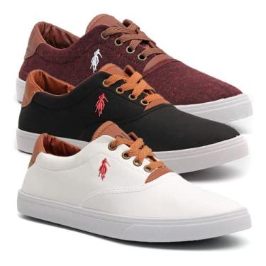 Imagem de Kit 3 Pares De Tênis Masculino Sapatênis Da Polo Up