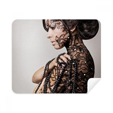 Imagem de Limpador de tela Brunette Beauty Body Gal 2 peças de tecido de camurça