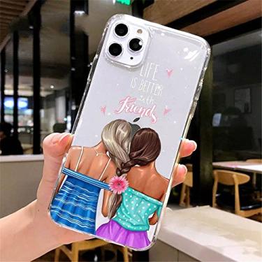 Imagem de Fundas Para iPhone 8 7 6S Plus 11 Pro XS MAX XR X Coque Para iPhone SE 2020 11 12 13 Mini Pro Max Case Café Mulher Capa, G, Para iPhone 5 5S SE