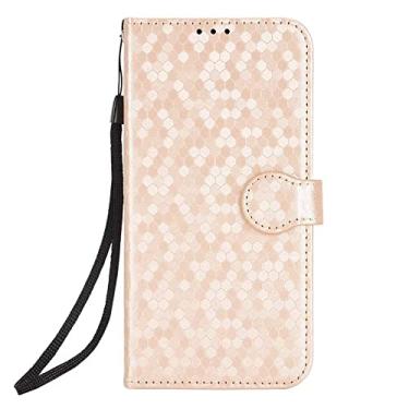 Imagem de BoerHang Capa para Huawei Nova Y70, capa carteira flip de couro com slot para cartão, couro PU premium, capa de telefone com suporte para Huawei Nova Y70. (ouro rosa)