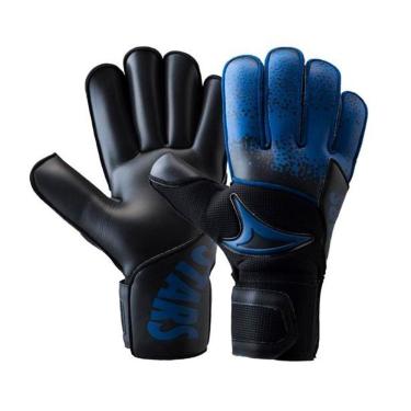 Imagem de Luva de Goleiro Three Stars Fox Campo Preto e Azul