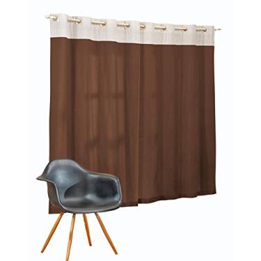 Imagem de Cortina Texas 2M, Mellindre, Tecido: Liso Percal 150 Fios 100% Algodão, Estampado: Tricoline 67% Poliéster 33% Algodão., Tabaco Queen, Sofisticata 2018-2216