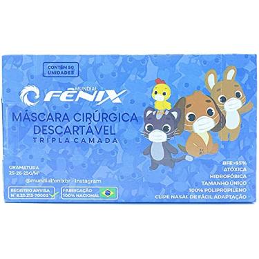 Imagem de Máscara Cirúrgica Descartável Tripla INFANTIL Branca com 50 unidades