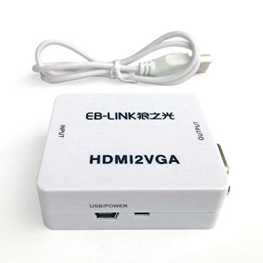 Imagem de Adaptador HDMI VGA, HDMI2VGA White