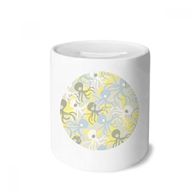 Imagem de DIYthinker Ilustração animal adorável polvo caixa de dinheiro caixa de cerâmica porta-moedas presente de cofrinho