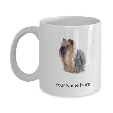 Imagem de Caneca de café personalizada Yorkshire-terrier para Yorkshire-terrier Lovers Idea Crianças Meninos Meninas Amor - Caneca de café 325 ml