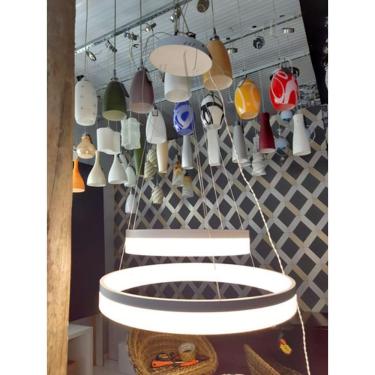 Imagem de Pendente 2 Circulos Em Led