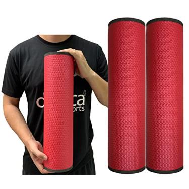 Imagem de Kit 2 Rolos Massagem Liberação Miofascial 45x12cm DF1073 Vermelho Dafoca Sports