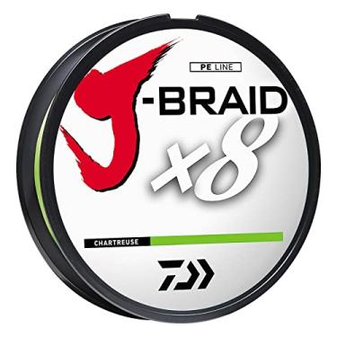 Imagem de Daiwa J-Braid Grand X8, carretel de enchimento, verde-limão, diâmetro mono = 5,4 kg.
