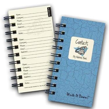 Imagem de Who? O que é? Onde? - My Address Book – Capa rígida azul MINI Lt (instruções em cada página, papel reciclado, leia mais...)