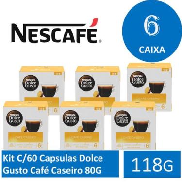Imagem de Kit C/60 Capsulas  Dolce  Gusto Café Caseiro  118G - Nescafé