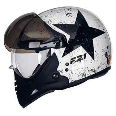 Imagem de Capacete Aberto Moto Peels F-21 Old Tank Branco/Preto 61