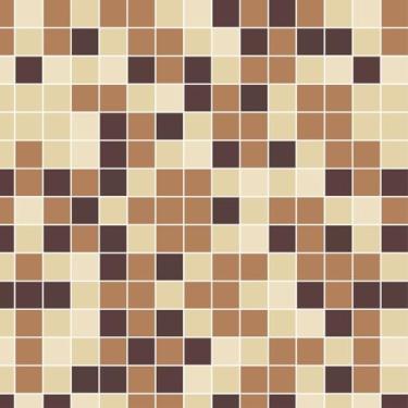 Imagem de Papel De Parede Adesivo Pastilha Tons Marrom E Bege 1m