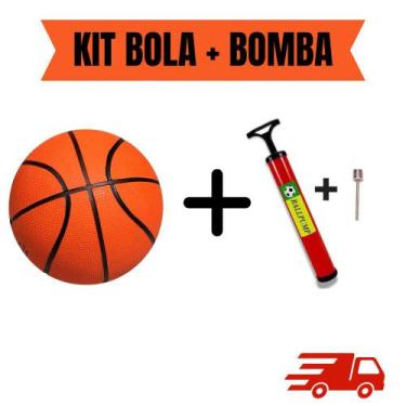 Imagem de Kit Bola De Basquete + Bomba De Ar - Fullcommerce