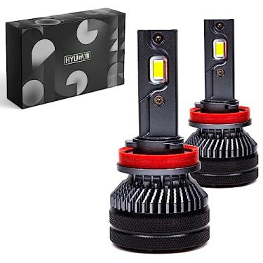 Imagem de PA Lâmpadas de farol de LED H11/H9/H8 atualizadas 2023, 26000LM 600% mais brilhante, tamanho 1:1 de substituição de farol baixo, lâmpada LED Canbus 4300K, substituição de halogêneo Plug and Play, pacote com 2