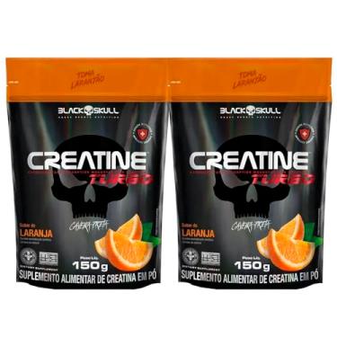 Imagem de Combo 2x Creatine turbo Refil 150g - Black Skull (Laranja)