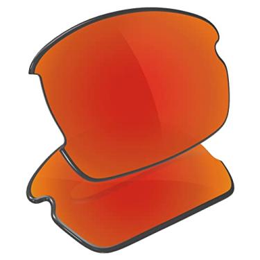 Imagem de Galvanic Lentes de substituição para óculos de sol Oakley Flak 2.0 OO9295 – Rubi polarizado