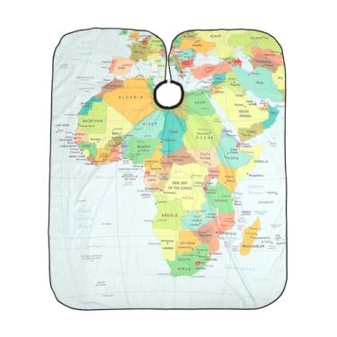 Imagem de Capa de Barbeiro Elegante à Prova D'água Com Circunferência de Pescoço Ajustável, Material de Fibra de Poliéster para Adultos Capa de Barbeiro de Salão de Cabeleireiro Capa de