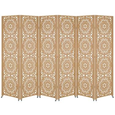 Imagem de 6 Biombo Com Rodinha Painel Repartido Divisoria de Ambiente Decoração Rodizio (Mandala)