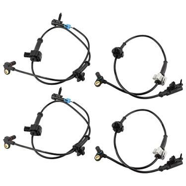 Imagem de BOXI Qtd (4) Sensor de velocidade da roda ABS dianteiro + traseiro esquerdo e direito compatível com 2007-2014 para Cadillac Escalade/Chevy Avalanche Tahoe Suburban 1500 / GMC Yukon XL 1500 substitui # 15121067 ALS1464 ALS1465