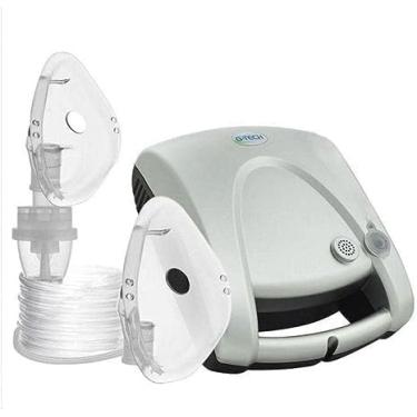 Imagem de Nebulizador Compressor G-tech Nebcom V Prateado 127v/230v