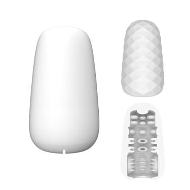 Imagem de Ovo Masturbador Masculino | Stroker de buceta de bolso de prazer portátil com vagina texturizada giratória, copo de masturbação elástico ultramacio (holicxxxegg01)