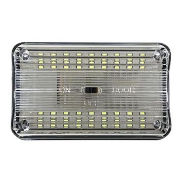 Imagem de 12v-LEDlight Substituição de luz de cúpula de carro de 4,3 polegadas – 36 LEDs brancos Lâmpada de porta RV com interruptor – Luzes de teto finas para interior Auto Camper Trailer Motor Home Truck Marine Lighting