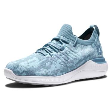 Imagem de FootJoy Tênis de golfe feminino Fj Flex XP estilo temporada anterior, Camuflagem azul, 7