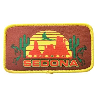 Imagem de Sedona Arizona Patch Iron On Kokopelli Cactus