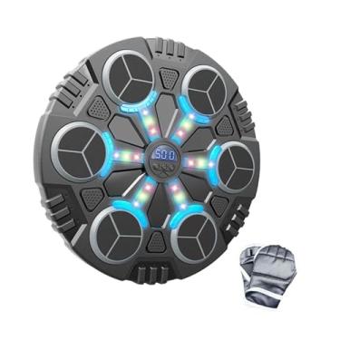 Imagem de kowaku Máquina de boxe inteligente, saco de areia iluminado, alvo de parede de boxe eletrônico ajustável, equipamento de boxe para prática de exercícios de, 6 Alvo