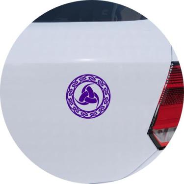 Imagem de Adesivo de Carro Chifre Triplo Viking - Melhor Adesivo, Roxo