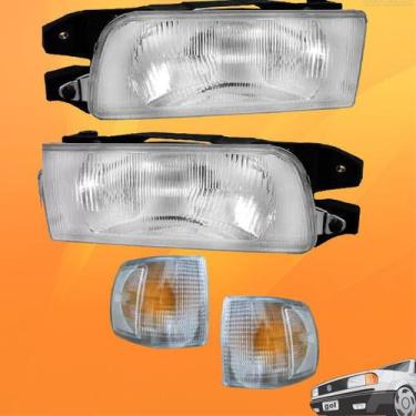 Imagem de Kit Gol Quadrado Par De Farol+par De Pisca 91 92 93 94 95  - JCV