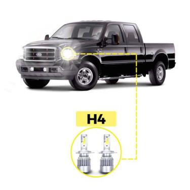 Imagem de Kit Ultra LED Ford F250 1999/2004 20000 Lúmens 6500K H4 - V10
