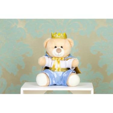 Imagem de URSO DE PELUCIA TEDDE 12 CM - PRINCIPE PARA DECORAÇÃO (AZUL CLARO)