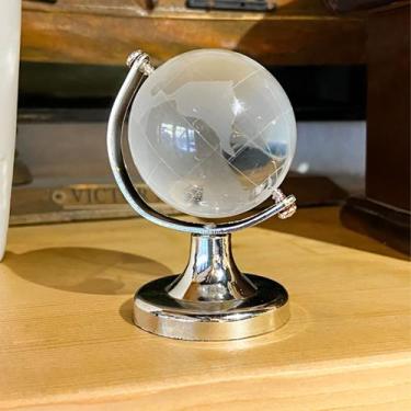 Imagem de Enfeite de Mesa Mini Globo Terrestre de Vidro 9CM - Dantas