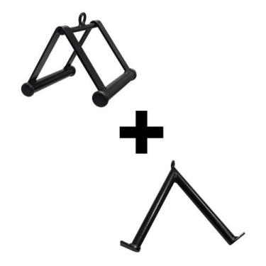 Imagem de Kit 01 Puxador Triangulo E 01 Puxador V Rei do Fitness