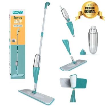 Imagem de Mop Spray Giratório Limpeza Flash Mágico Rodo Esfregão Flat - RAYCO