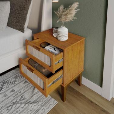 Imagem de Mesa De Cabeceira Lateral Apoio Para Despertador Santorini 45cm - LCN 