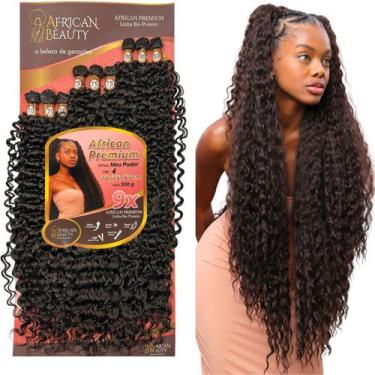 Imagem de Aplique Cacheado Fibra Bio Proteina Meu Poder Entrelace 80cm African B