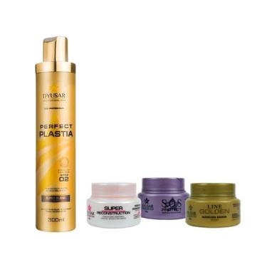Imagem de Progressiva Perfect Plastia 300Ml + Cronograma Capilar 40G - Dyusar Co