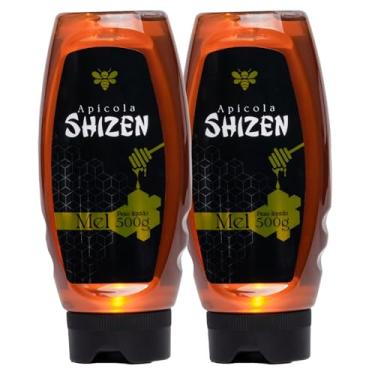 Imagem de Kit Combo Conjunto 02 Frascos de Mel Puro Apícola Shizen 500g - Embalagem Inovadora com Válvula Corta-Pingo Sem Desperdício 100% Natural Premium Puro Rico em Nutrientes Direto da Natureza Produção Sustentável